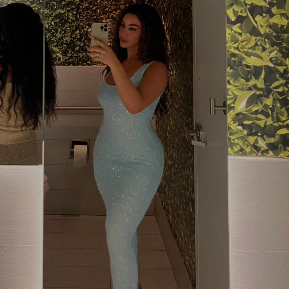 Asta Resort - Ana Dress - Baia Blue Sequin